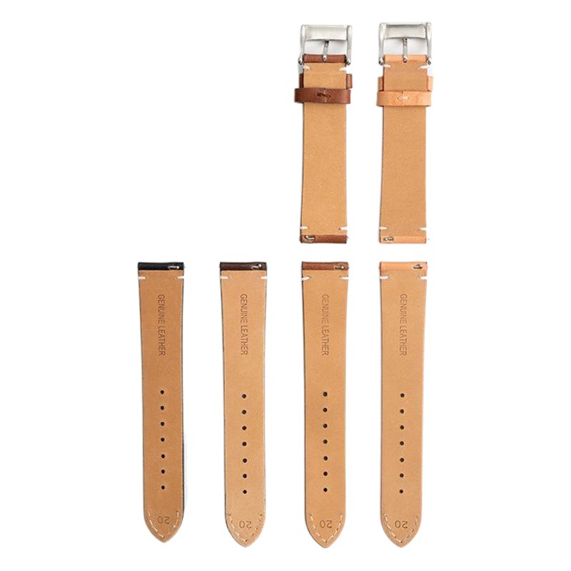 Factory Retro Foreign Trade Apple Leather Watch Strap Watch Strap Soft and Comfortable Quick-release Switch Ear Accessories Head Layer
