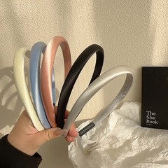 French style high-end satin fine hair hoop female internet celebrity 2023 new headwear face wash headband spring and summer hairpin