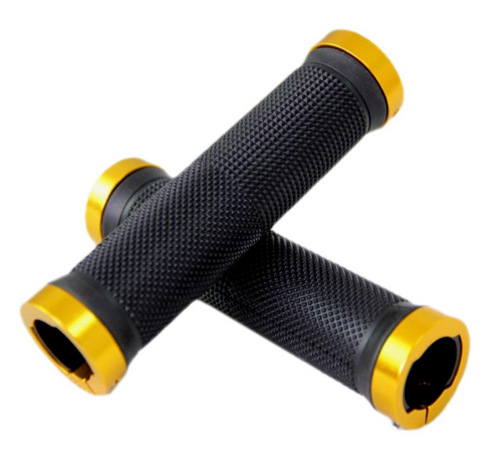 Bicicleta bicicleta de montaña cubierta del manillar mango secundario color aleación de aluminio cerradura bilateral cubierta del manillar mango secundario cubierta del manillar de goma antideslizante