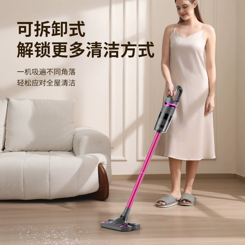 Новый бытовой ручной пылесос с большой мощностью всасывания, беспроводной многофункциональный пылесос для удаления клещей, всасывание мелкой пыли и влажная уборка, универсальная машина