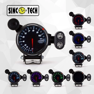 12V Car Modification Instrument 3.15inch 80mm Universal Car Tachometer Colorful Racing Instrument Tachometer