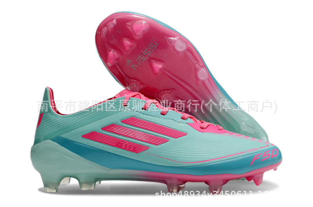 Fábrica de Putian al por mayor F50 zapatos de fútbol FG zapatos con lengua baja zapatos de fútbol hombres