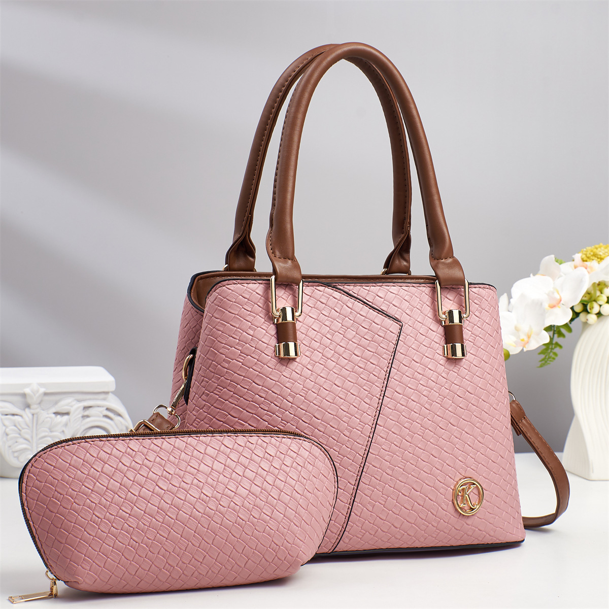 2025 nuevo bolso de mujer portátil transfronterizo de gran capacidad moda cuero brillante patrón de serpiente costura bolso de un solo hombro