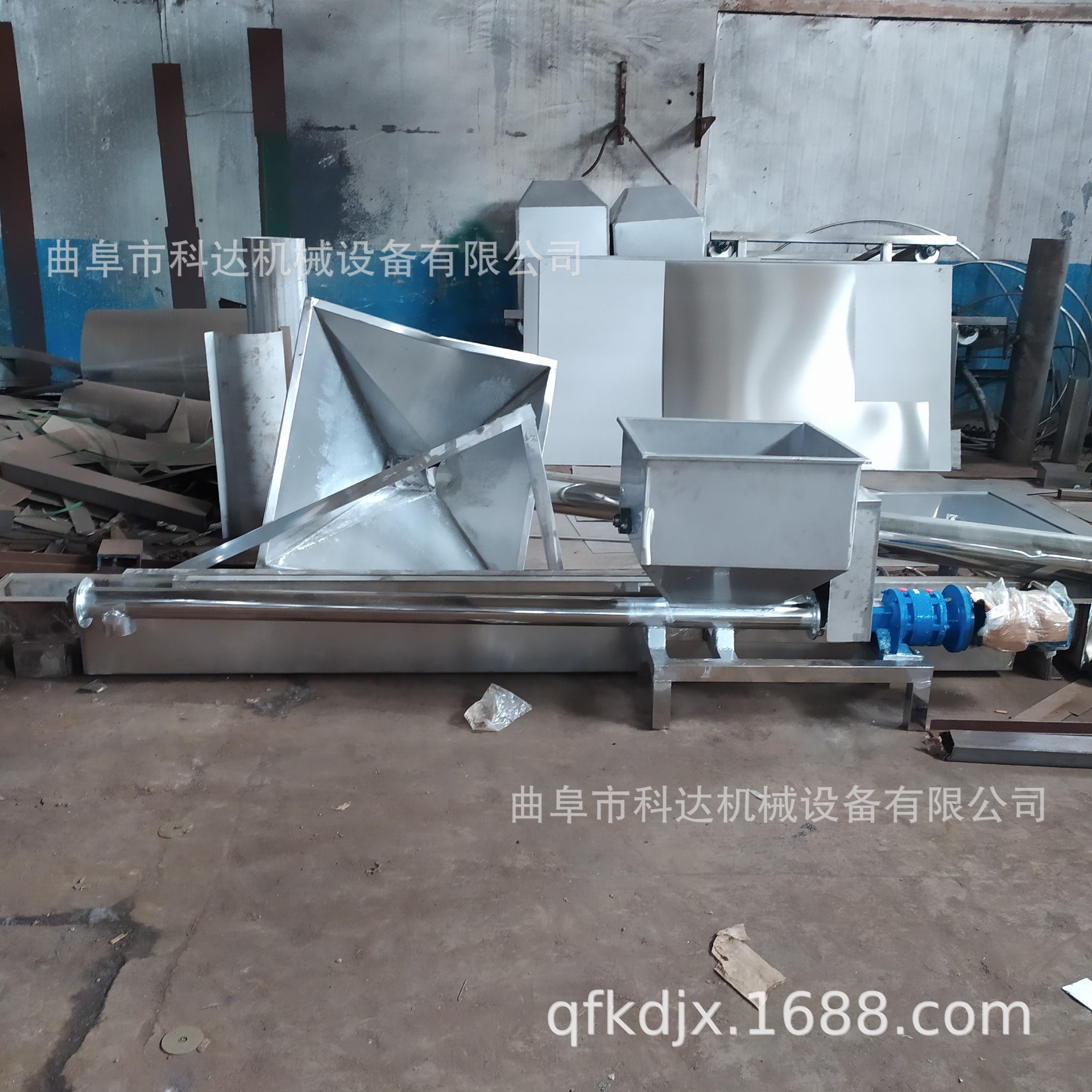 1.5米管径89mm管径制砖厂固化剂粉末螺旋喂料机XWZF速凝剂加料机