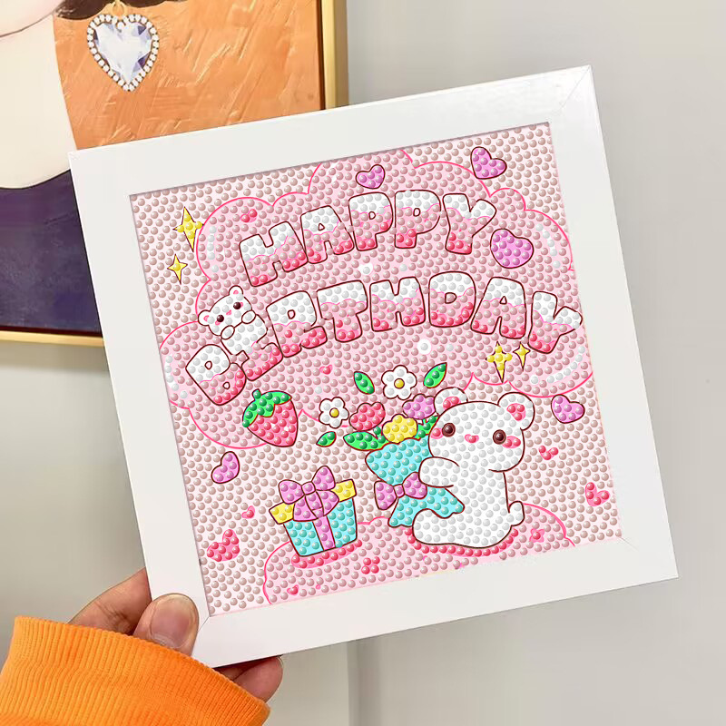 Nuevo dibujo de diamante infantil de labu diy pegatinas de diamante con marcos de fotos hechas a mano diy puzzle pegatinas de mampostería image 175