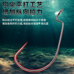 Crankbait Hook, Wide-Body/Narrow-Body Soft Plastic Hook, Heavy-duty offshore fishing Largemouth Bass Hook, Crankbait Flattened Soft Bait Hook