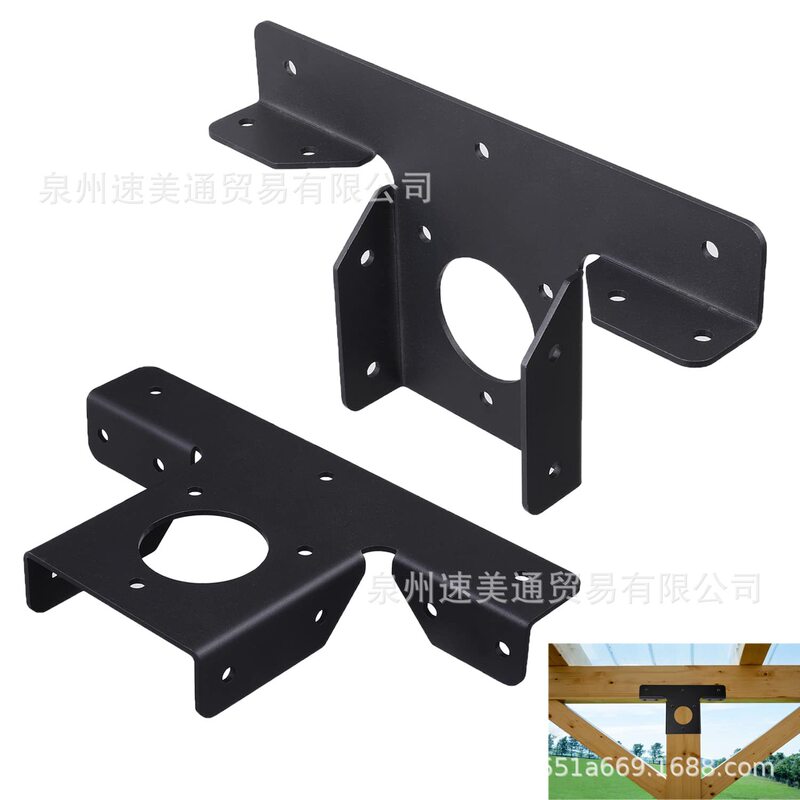 Heavy-duty pergola corner bracket extension 3-way T-bracket, suitable for column bracket pergola pergola kit