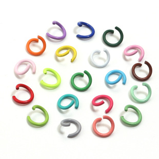 Diy����耳׿ے���R����ɫ10mm��ɫ���ٿ���С��Ȧ�B�ӭh�_��CȦ