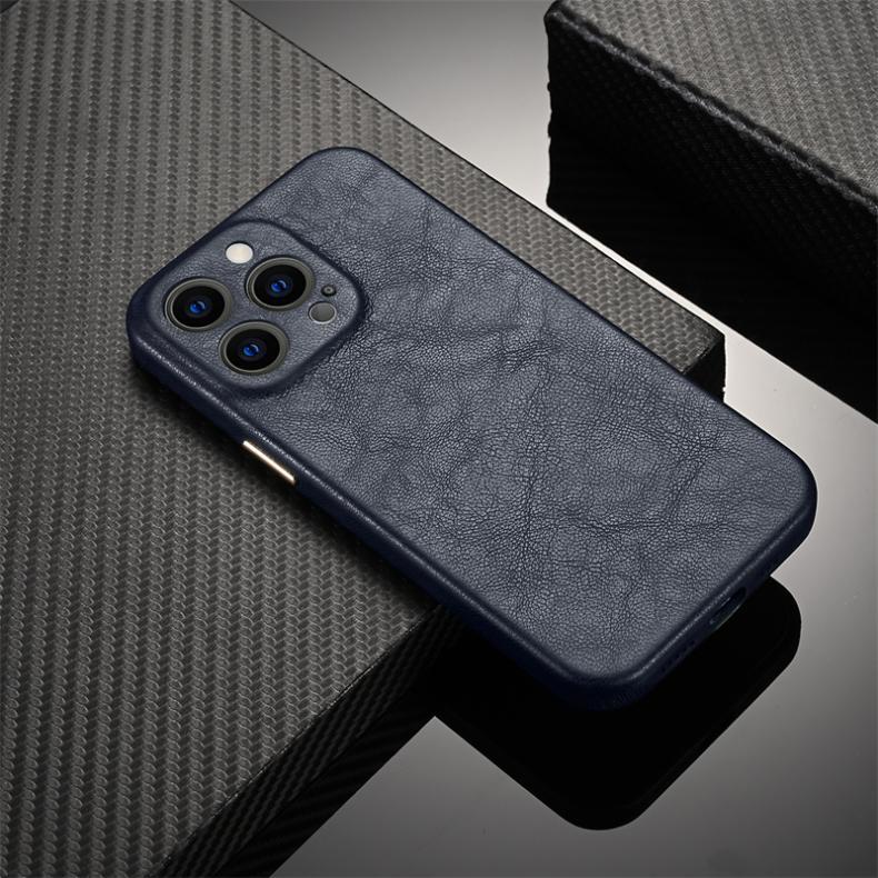 Lamb Skin Pattern Suitable for Apple 14promax Phone Case Business Men's iPhone 13 Anti drop 12 Internet celebrity_voghion.com