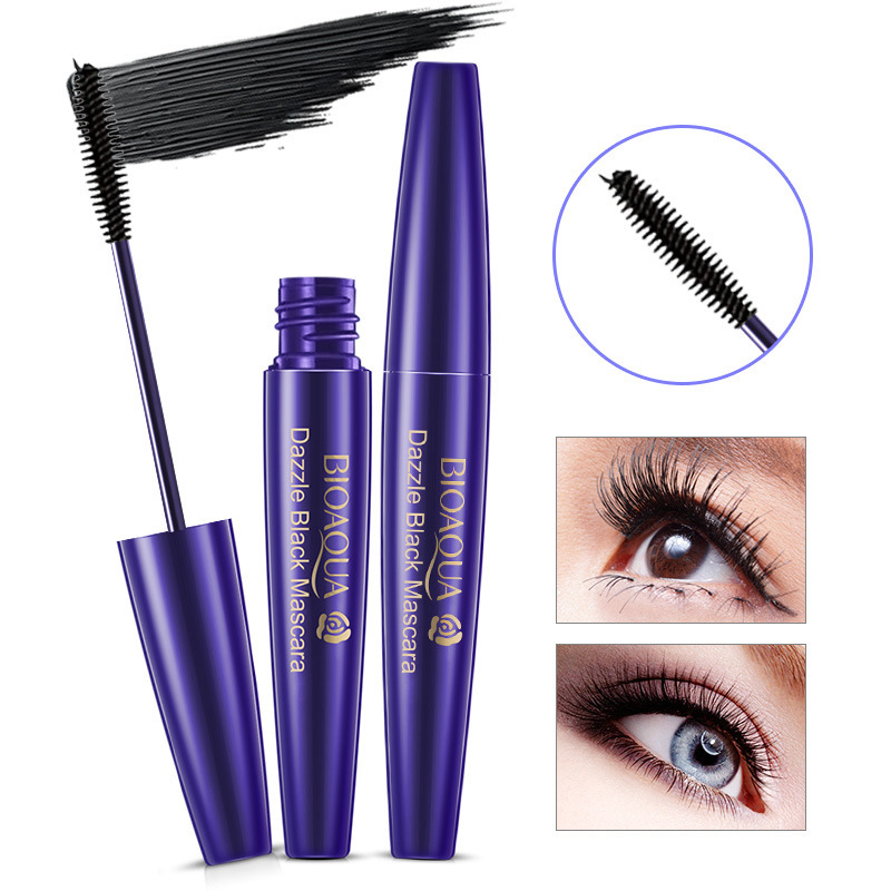 Boquan Ya long curling mascara beauty makeup waterproof non-faint eyelash cool black thick makeup cosmetics wholesale