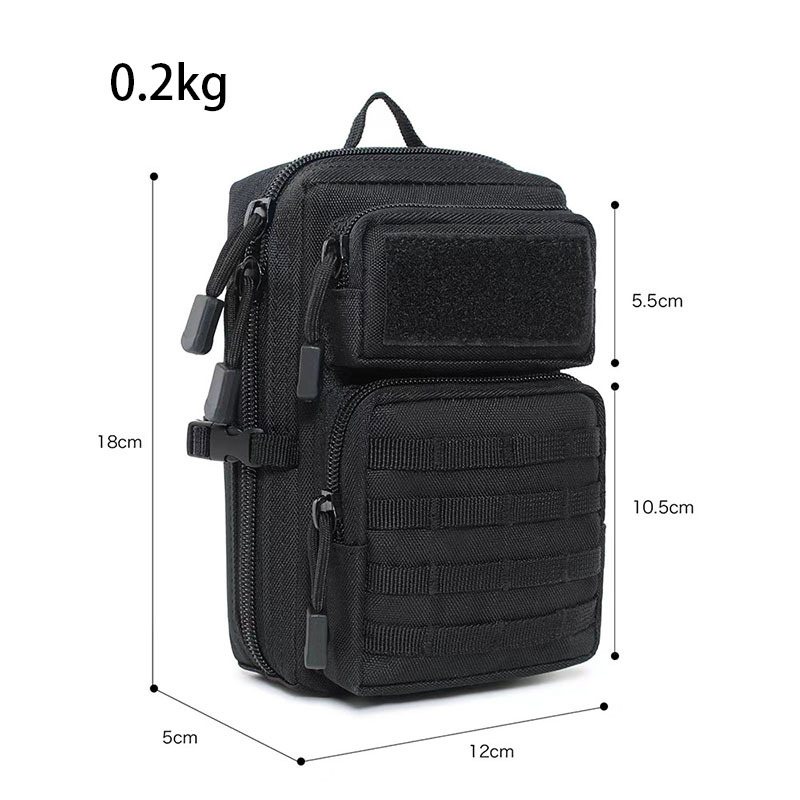 Riñonera para deportes al aire libre, bolso pequeño 3p para exteriores, bolso para teléfono móvil, artículos diversos, bolso táctico de camuflaje para montañismo, bolso pequeño para guardar monedas