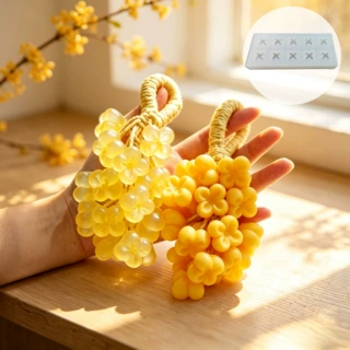 金桂皂串模具DIY仿真桂花香皂精油皂串硅胶模具支持来图