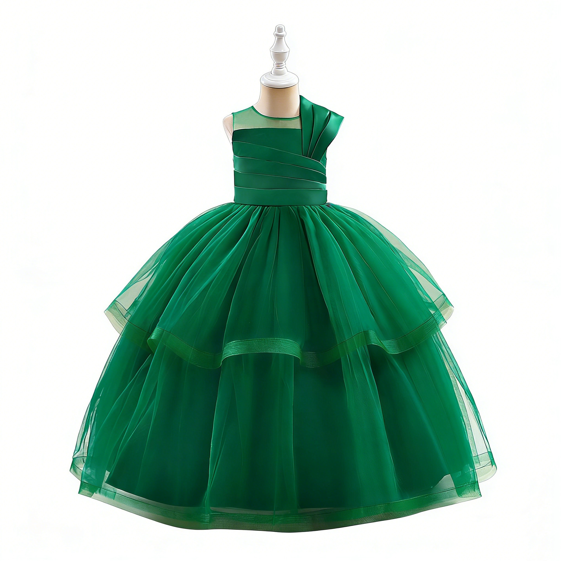 Vestidos formales para niñas de estilo europeo y americano, vestidos de boda para niñas, vestidos largos para presentaciones de piano, vestidos tutú de boda.