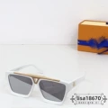 White frame, silver mirrored lenses
