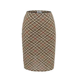 复古夏季复古格纹包臀半身裙女设计感后开叉内衬修身气质中裙格子