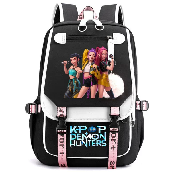 O Backpack/Black and White Witch Hunters 07