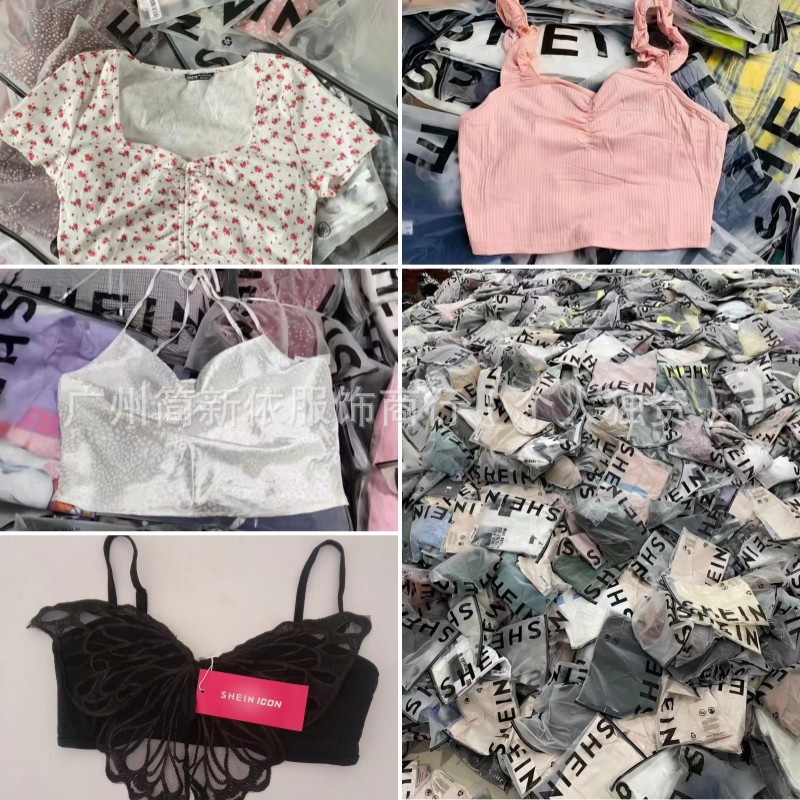 2025 exportación tropical Shein ropa de mujer miscelánea pequeña cinturón Shein ropa de chicas calientes al por mayor