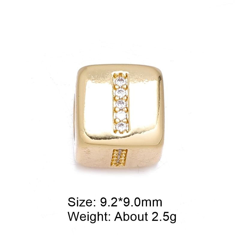 3g Weight Beads Jewelry Making Type DIY Ornament Accessories Classification 1 Piece Quantity Copper Material Letter Pattern All Seasons Season Polished Finish Plating Design Simple Style Style 1 Piece Copper Letter Polished DIY Ornament Accessories Beads 11