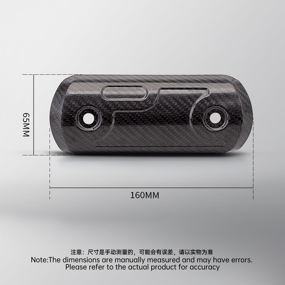 Motorcycle Exhaust Pipe Universal M Carbon Fiber Heat Insulation Board Anti-scalding Cover Protective Shell 450SR Race 800 Z900