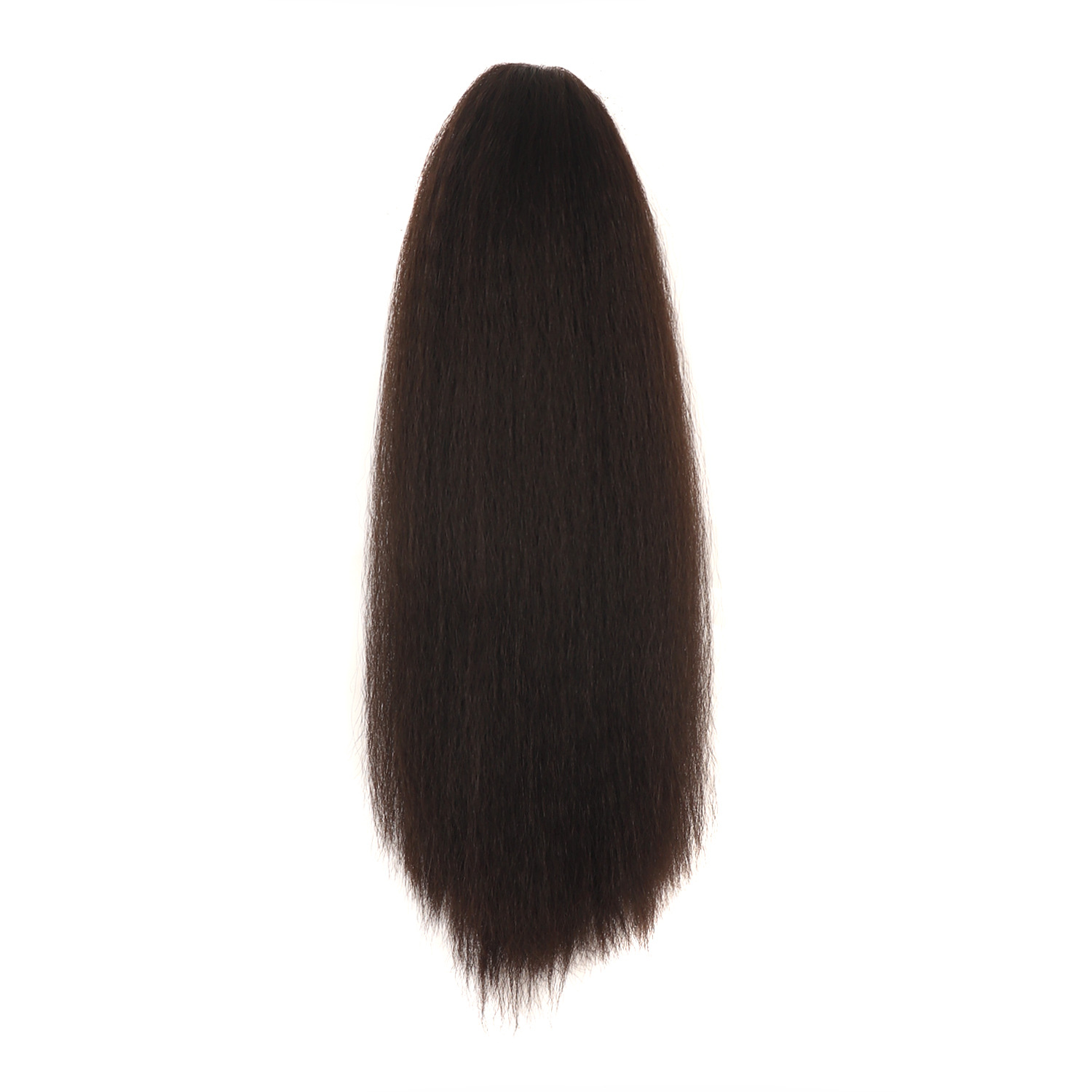 Synthetic hair 18 inch drawstring net pocket corn whisker medium length curly hair explosion wig ponytail_voghion.com