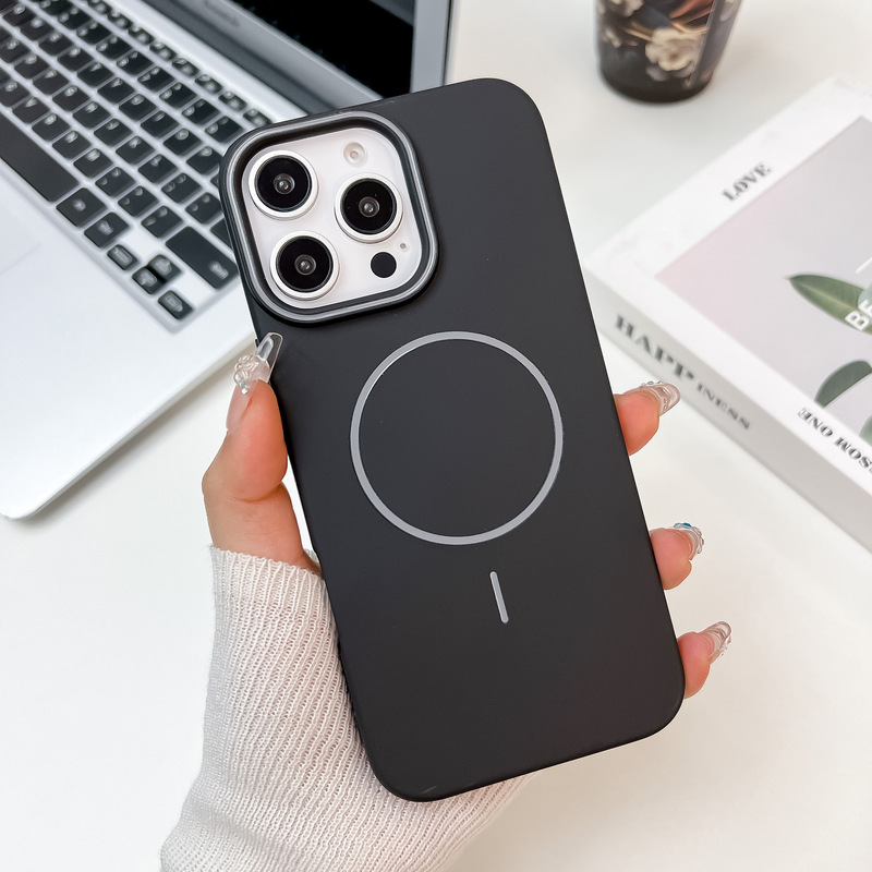 Magnetic Case Suitable for Apple 17 Phone Case 15Promax Matte 14Pro Soft Case 13Plus High-End Feel 12/16 Set