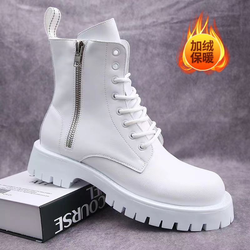 지퍼 화이트 플러스 벨벳