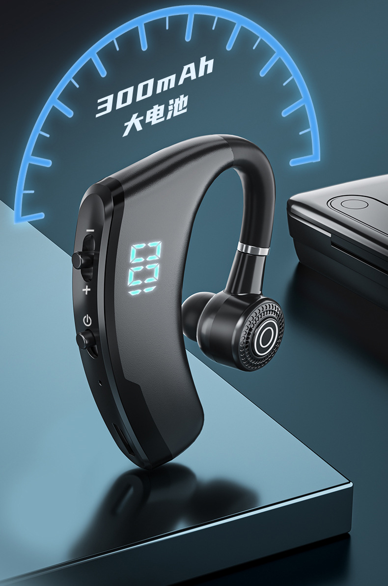 V9S yeni Bluetooth kulaklık dijital ekran, şarj bölmesi ile mobil güç bankası fonksiyonu yükseltme iş modeli sınır ötesi