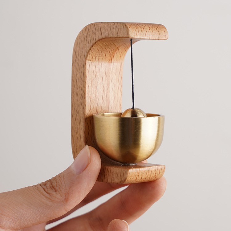 Wind Chime Japanese Dopamine Wooden Suction Door Magnetic Suction Doorbell Bell Door Reminder Housewarming Gift Doorbell