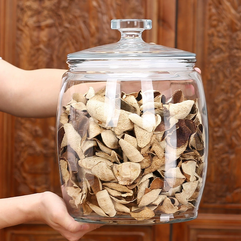 Утолщенные стеклянные герметичные чайные банки Коммерческие банки для хранения кожуры