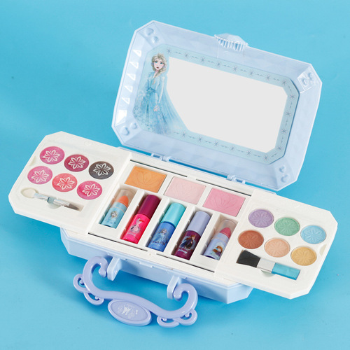 Disney Elsa children's princess cosmetics little girl stage performance makeup box set birthday gift toy
