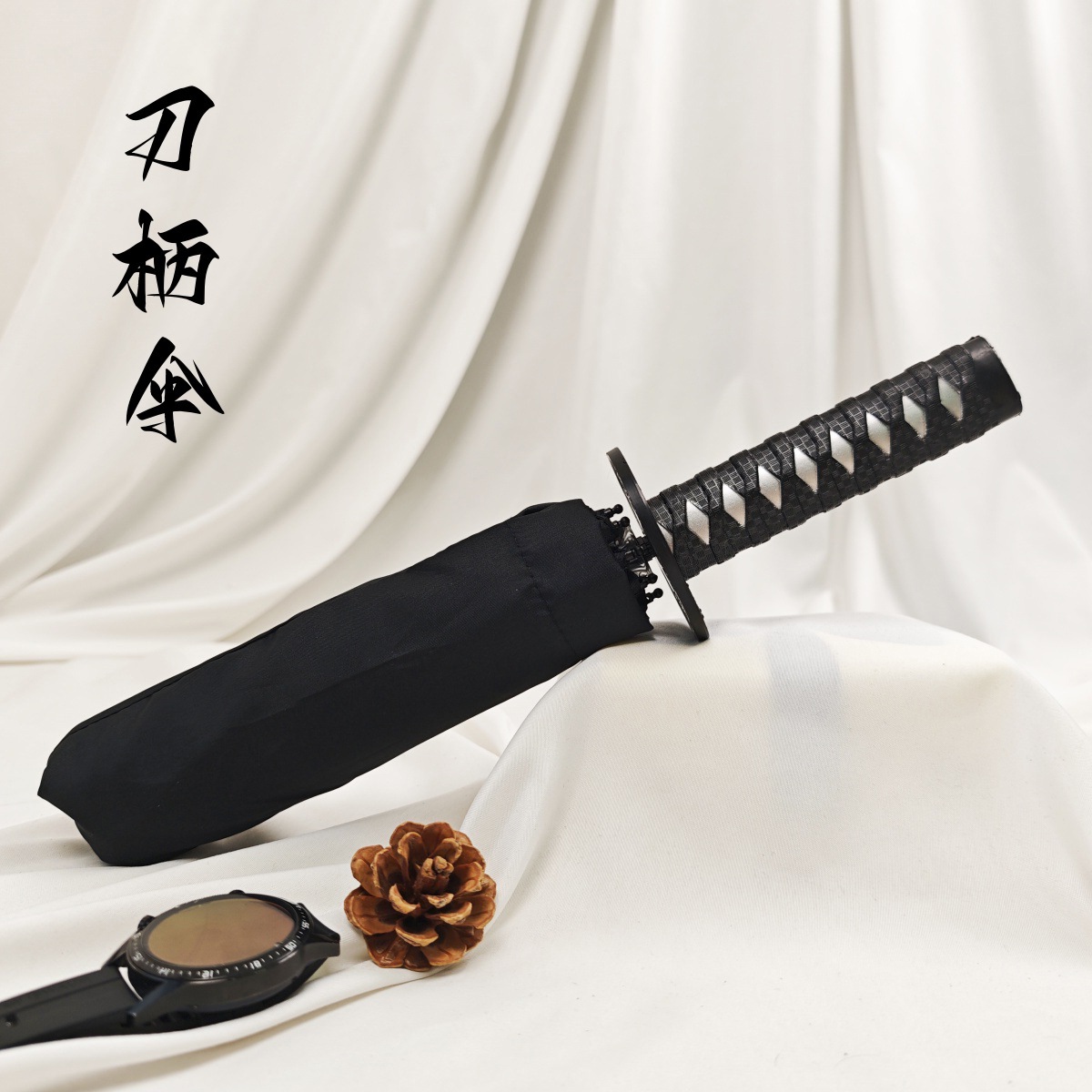 70% off Manual Samurai Umbrella for Men, Extra Large Japanese Style Creative and Stylish Sword Umbrella, Sun Protection, Dual-Use for Rain and Sun