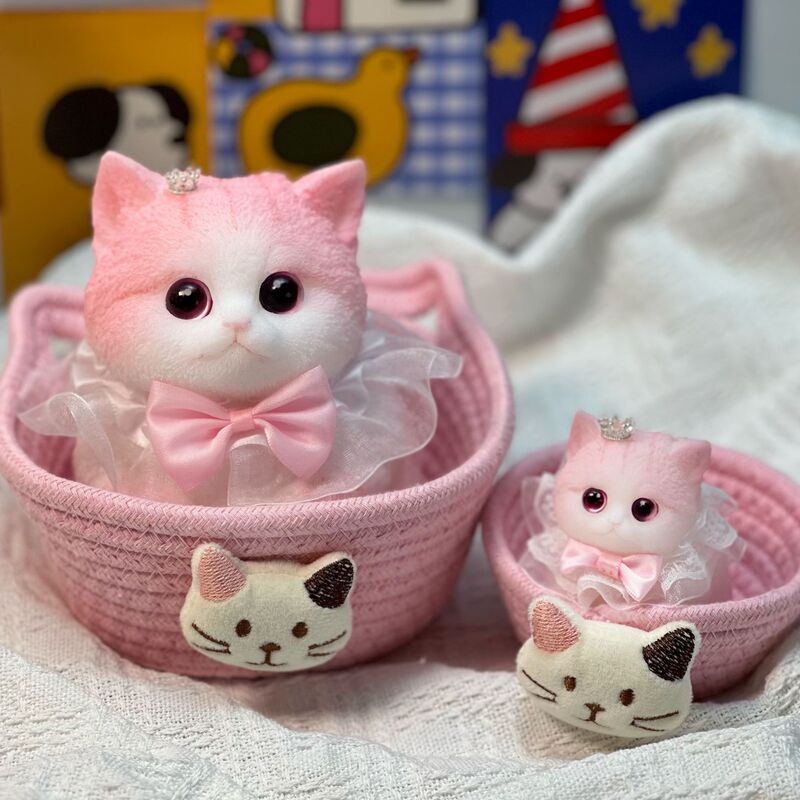 Cute toy kitten, soft and squishy cat figurine, DIY handmade gift Cute toy kitten, soft and squishy cat figurine, DIY handmade gift