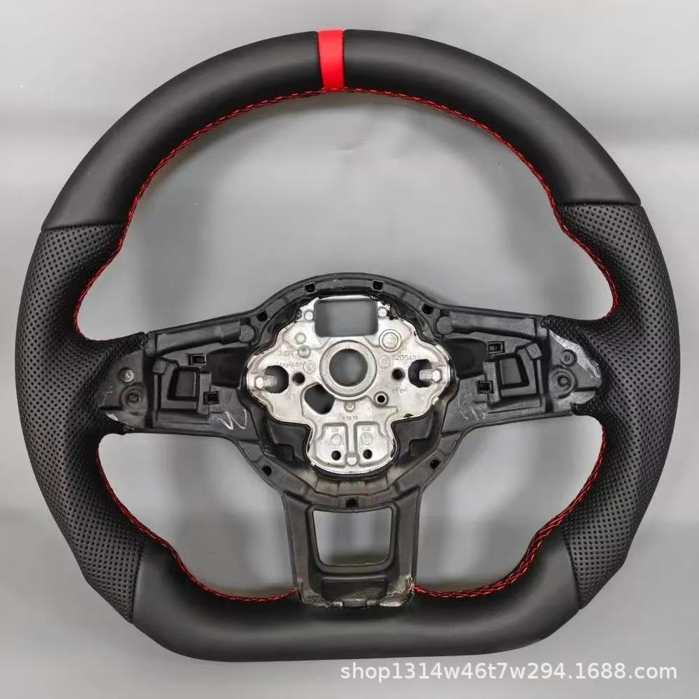 Suitable for factory-direct supply of cross-border steering wheels, flat-bottomed and perforated, compatible with the pure frame of the Golf and Magotan
