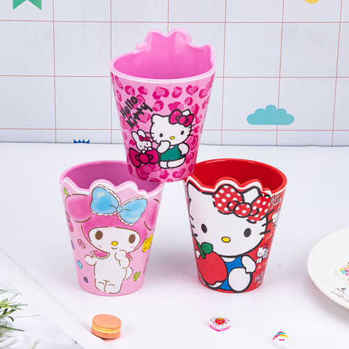 Cute melamine mouthwash cup dental cylinder couple toothbrush cup plastic household cup cartoon milk drinking cup