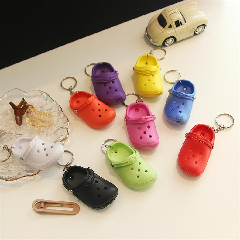 Cute Shoe Plastic Unisex Bag Pendant Keychain display picture 20
