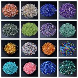 3-5mm天然白粉紫水晶碎石消磁石花盆鱼缸装饰小颗粒原石碎石批发