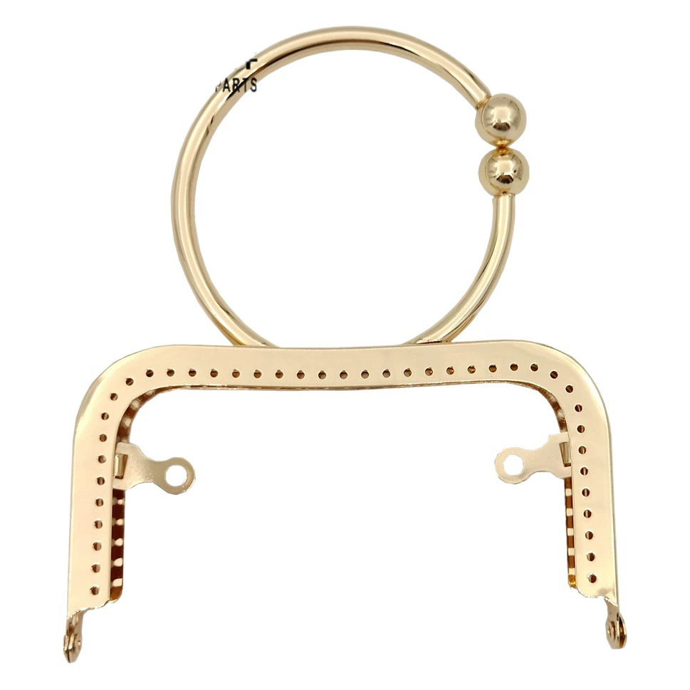 В наличии 12,5 вогнутая Талия глянцевый O-образный браслет рот Золотая фиксированная ручка Аксессуары для сумок