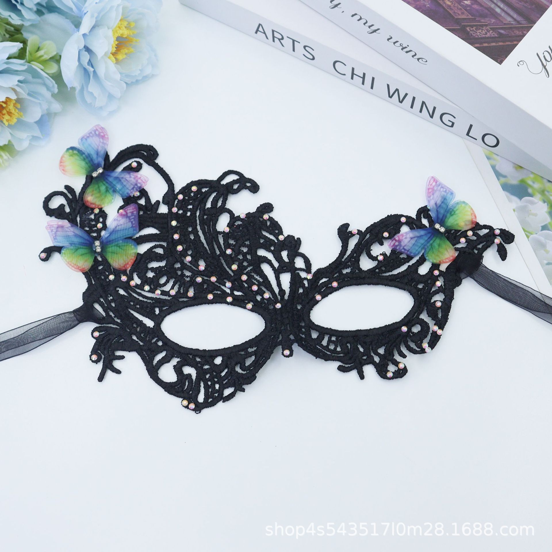 Ventas transfronterizas calientes de Halloween máscaras de encaje de Phoenix máscaras de rendimiento de máscaras sexuales de la reina