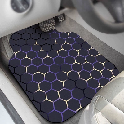 Universal Foot Pad floor mats, trendy honeycomb decorative car