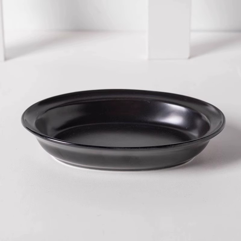 Tazón negro gato tazón de comida para gatos tazón de cerámica para mascotas tazón de arroz tazón de boca oblicua de pies altos antidetonantes protección del cuello