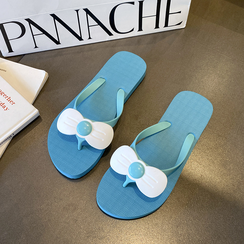 Zapatillas de flip flop para mujeres de verano nuevas parejas de internet resbaladiza playa de moda clip de pie resbaladiza ropa exterior