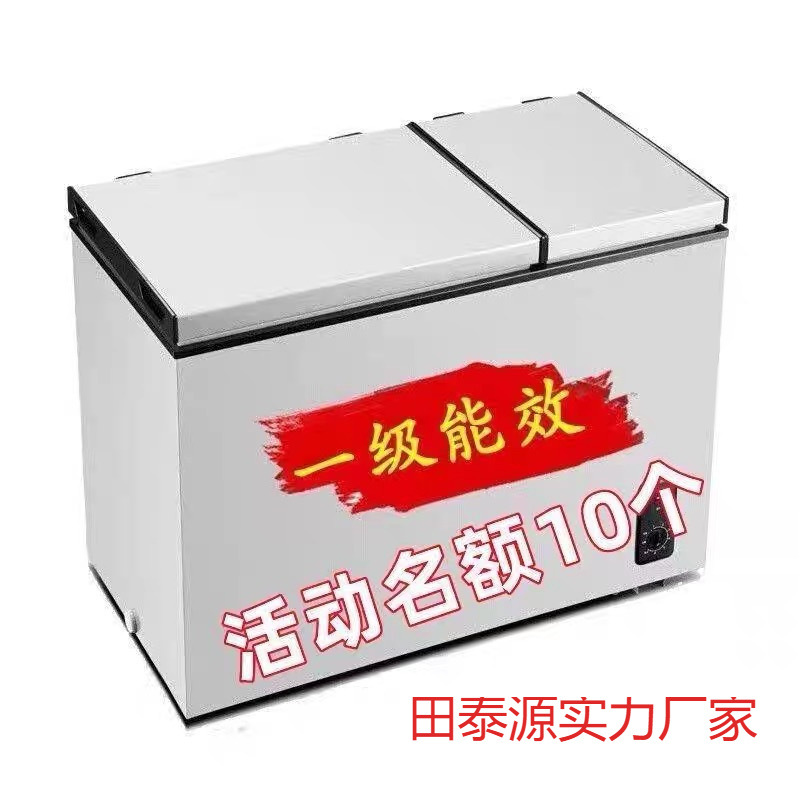 Frost-Free Small Freezer, Household Freezer, Small Commercial Energy-Saving Large-Capacity Freezer, Dual-Purpose for Preservation and Freezing