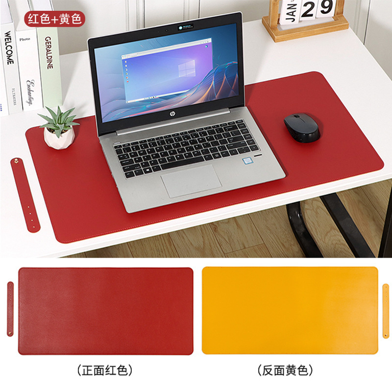 工場卸売り革マウスパッド超大型汚れ防止パソコン事務机パッド両面純色防水学生用パッド|undefined
