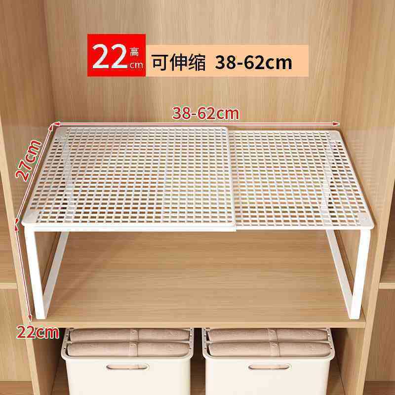 衣柜收纳分层架隔板衣整体橱柜子隔层鞋柜分隔伸缩宿舍置物架隔断|undefined