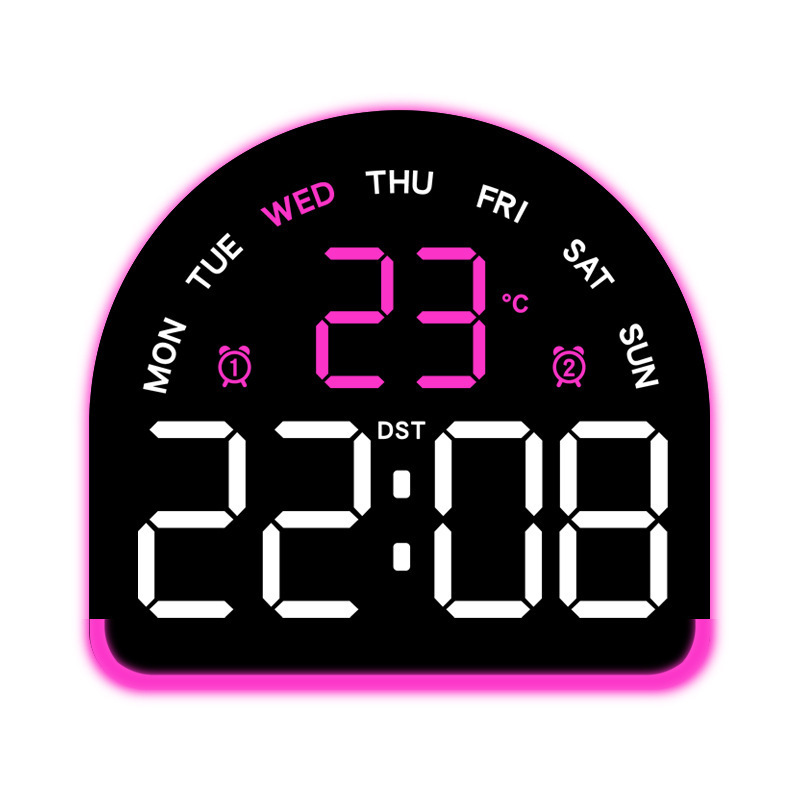 Nuevo reloj electrónico LED de luz de atmósfera reloj multifuncional de iluminación doméstica mostrando la temperatura del reloj de mesa 552