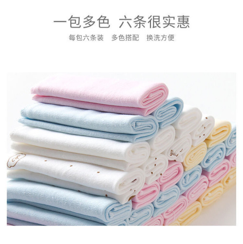 Infant small handkerchief, baby milk wipe, mouth towel, wholesale cotton children's square towel, handkerchief towel, baby face towel