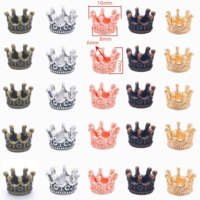 Factory direct DIY jewelry accessories fashion pendant small crown pendant alloy jewelry accessories B- 0178