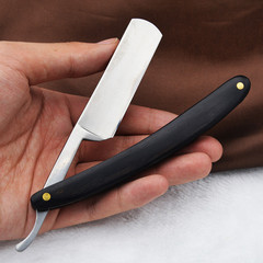 木柄剃鬚刀手動老式剃刀修面剃頭刀刮臉刀剃毛一體理髮店手刮鬍刀