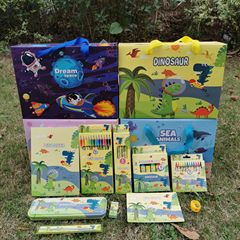六一文具大禮盒套裝學生盲盒文具禮品幼兒園畢業禮物手提盒動物