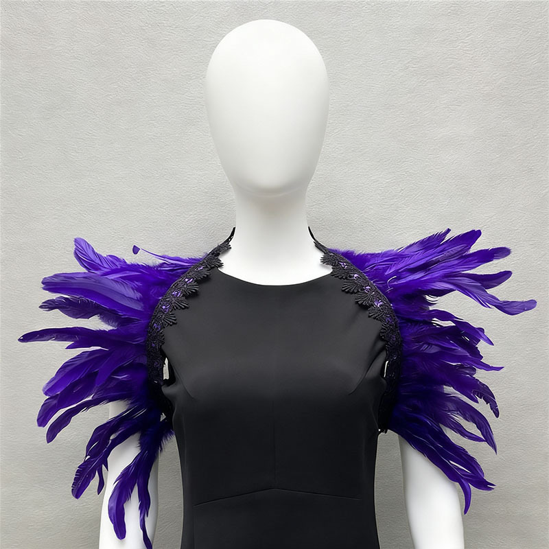 Amazon plumas mantel luchador show traje gladiador vestido estilo vikingo carnaval antiguo abrigo aristocrático TK
